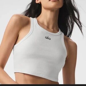 ALO Yoga Tank Crop Top - Taupe